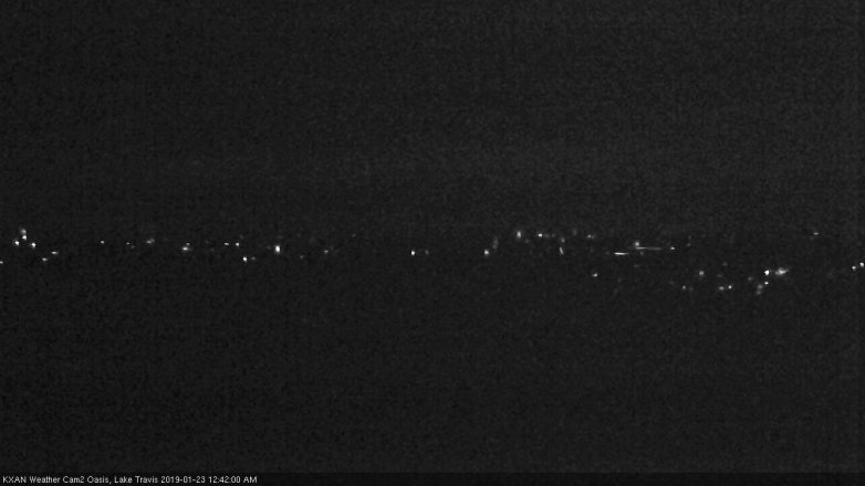 Lake Travis webcam, January 22, 2019 11:45 PM CT