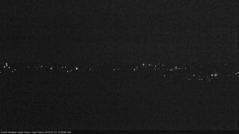 Lake Travis webcam, January 22, 2019 12:00 AM CT
