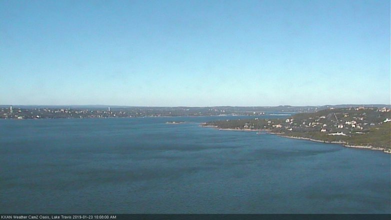 Lake Travis webcam, January 23, 2019 9:10 AM CT