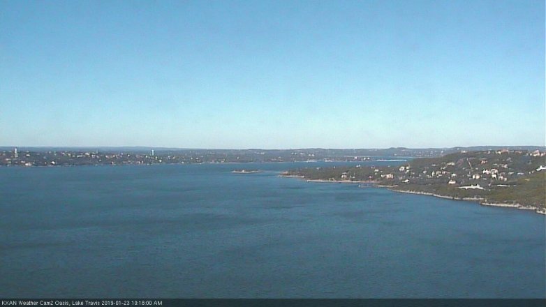 Lake Travis webcam, January 23, 2019 9:20 AM CT