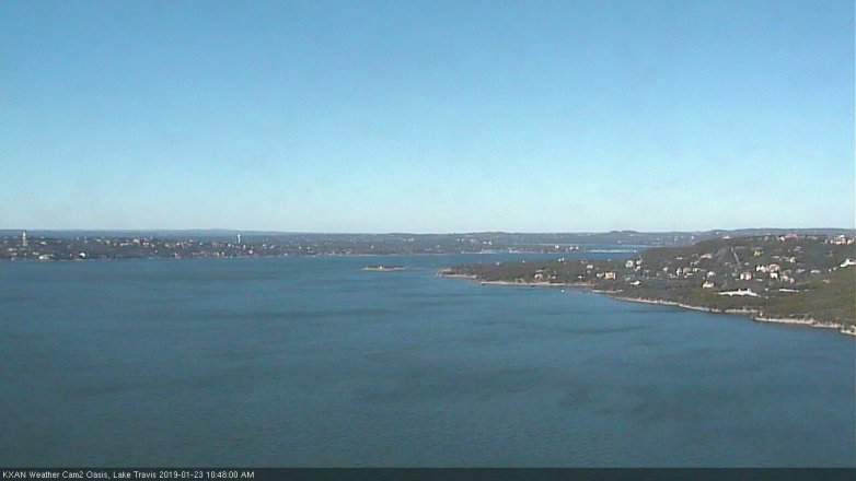 Lake Travis webcam, January 23, 2019 9:50 AM CT