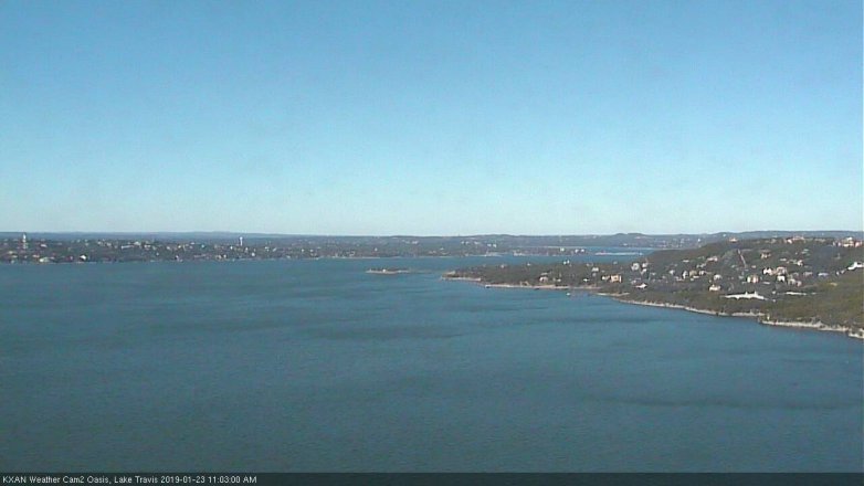 Lake Travis webcam, January 23, 2019 10:05 AM CT