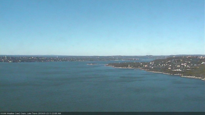 Lake Travis webcam, January 23, 2019 10:25 AM CT