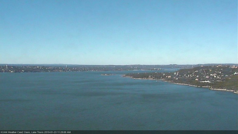 Lake Travis webcam, January 23, 2019 10:30 AM CT