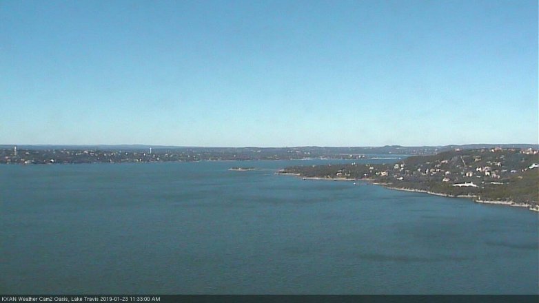 Lake Travis webcam, January 23, 2019 10:35 AM CT