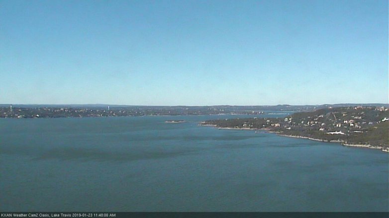 Lake Travis webcam, January 23, 2019 10:50 AM CT
