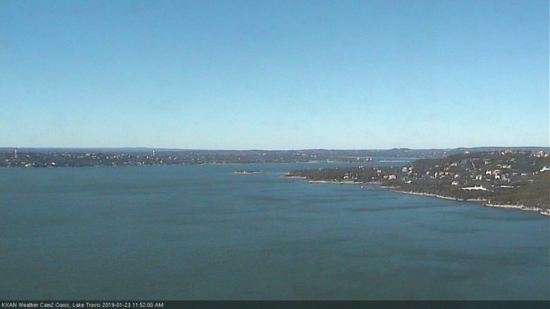 Lake Travis webcam, January 23, 2019 10:55 AM CT