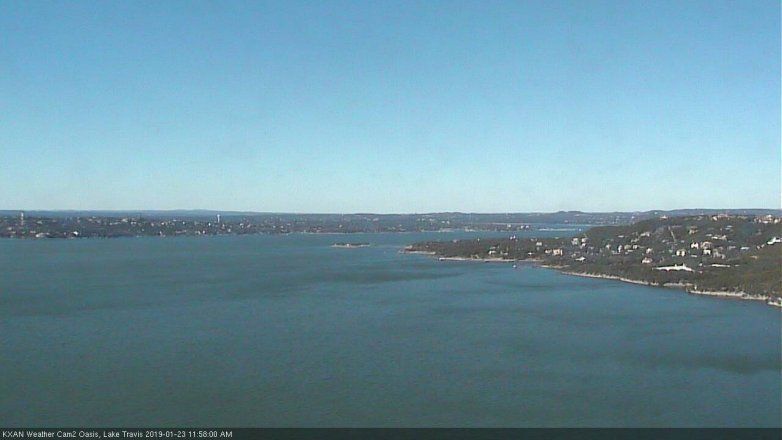 Lake Travis webcam, January 23, 2019 11:00 AM CT