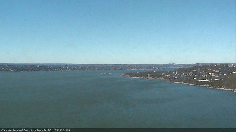 Lake Travis webcam, January 23, 2019 11:20 AM CT