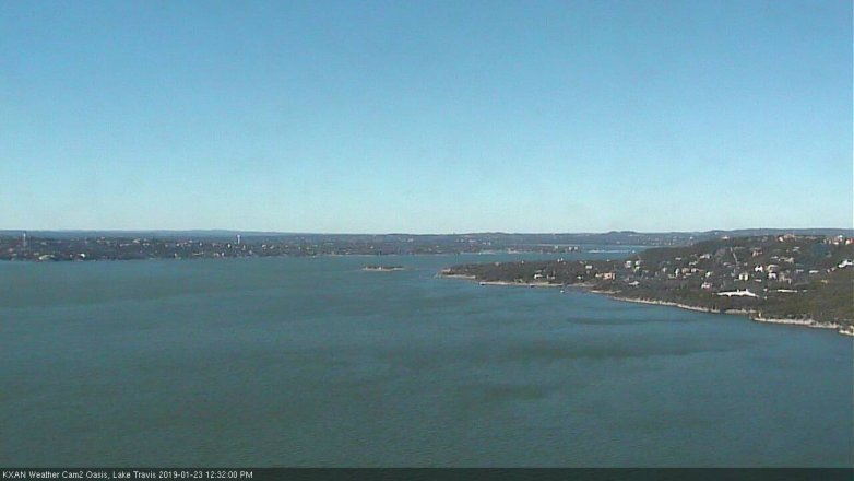 Lake Travis webcam, January 23, 2019 11:35 AM CT