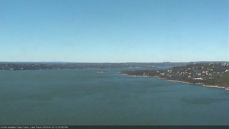 Lake Travis webcam, January 23, 2019 11:40 AM CT