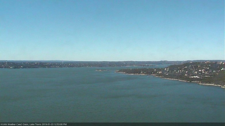 Lake Travis webcam, January 23, 2019 11:55 AM CT