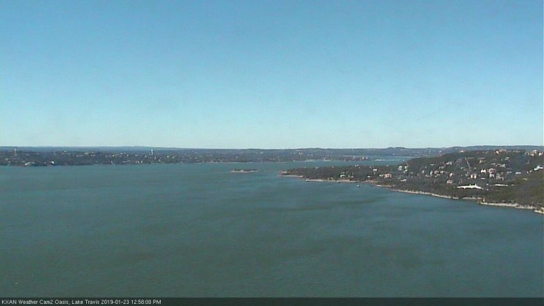 Lake Travis webcam, January 23, 2019 12:00 PM CT