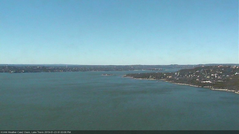 Lake Travis webcam, January 23, 2019 12:05 PM CT