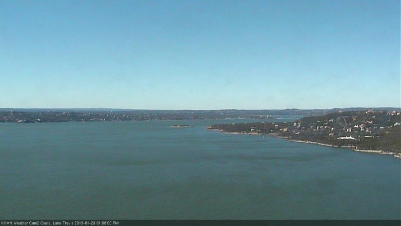 Lake Travis webcam, January 23, 2019 12:10 PM CT