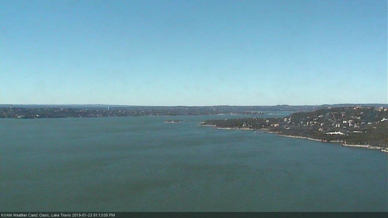 Lake Travis webcam, January 23, 2019 12:15 PM CT