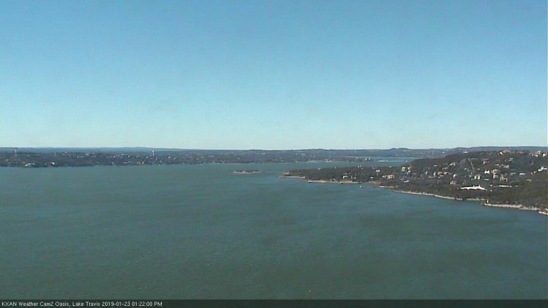 Lake Travis webcam, January 23, 2019 12:25 PM CT