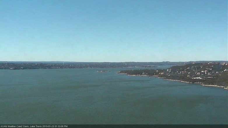 Lake Travis webcam, January 23, 2019 12:35 PM CT