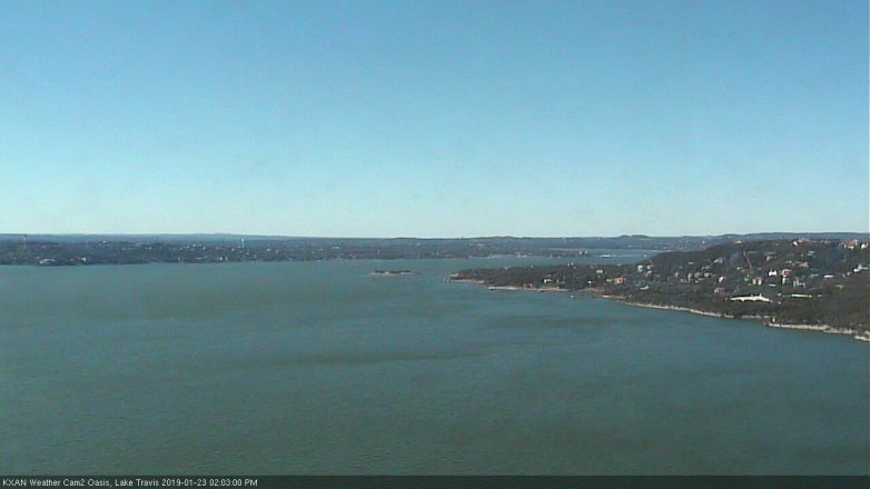 Lake Travis webcam, January 23, 2019 1:05 PM CT