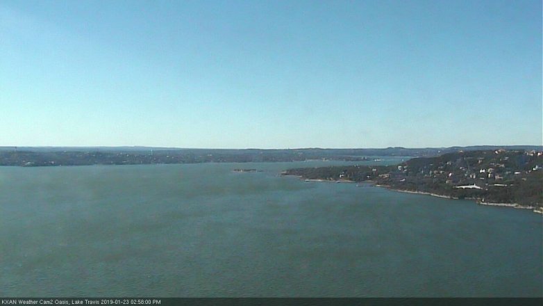 Lake Travis webcam, January 23, 2019 2:00 PM CT