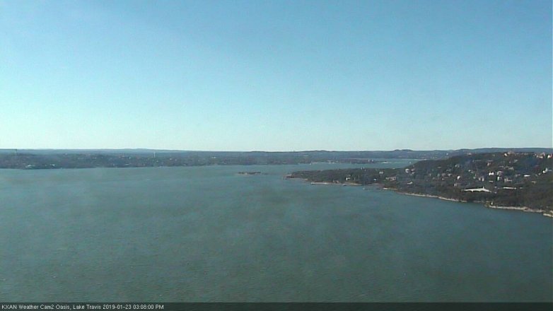 Lake Travis webcam, January 23, 2019 2:10 PM CT