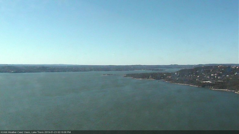 Lake Travis webcam, January 23, 2019 2:20 PM CT