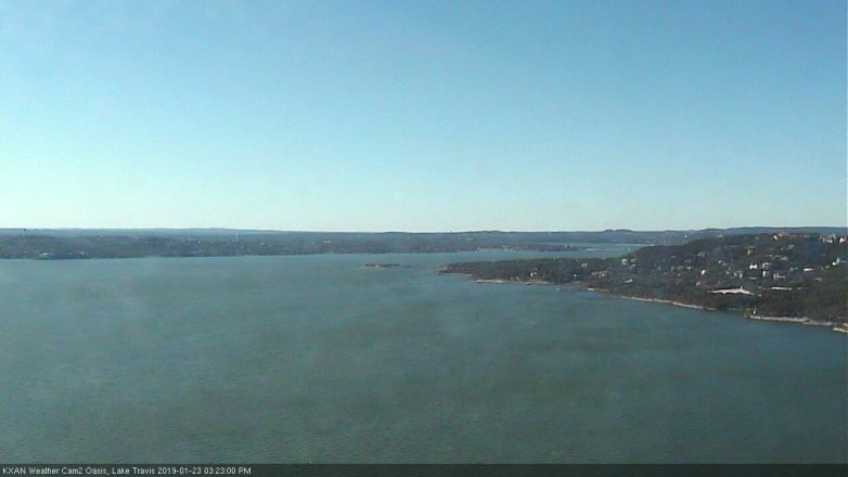 Lake Travis webcam, January 23, 2019 2:25 PM CT