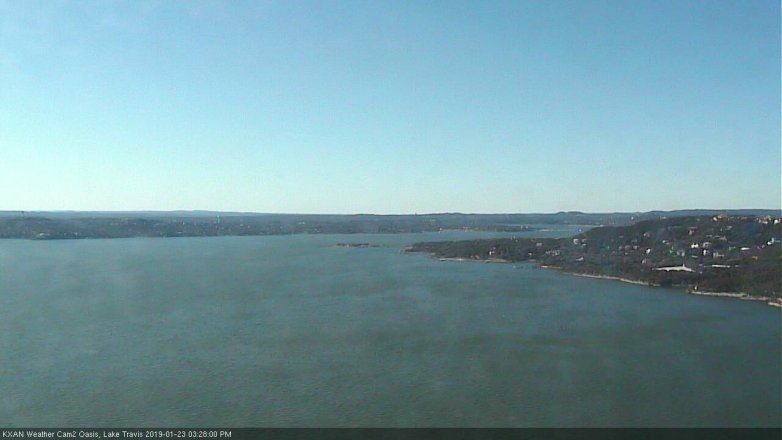 Lake Travis webcam, January 23, 2019 2:30 PM CT