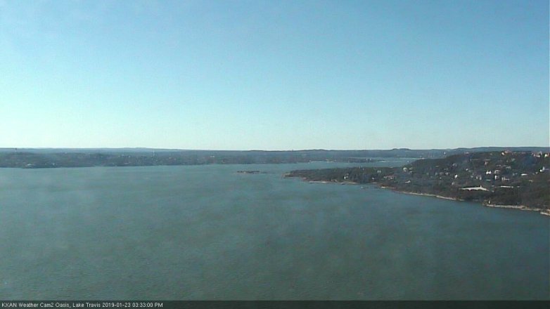 Lake Travis webcam, January 23, 2019 2:35 PM CT
