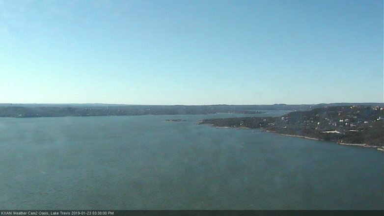Lake Travis webcam, January 23, 2019 2:40 PM CT