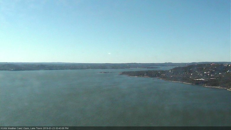 Lake Travis webcam, January 23, 2019 2:45 PM CT