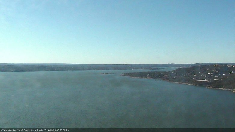Lake Travis webcam, January 23, 2019 2:55 PM CT