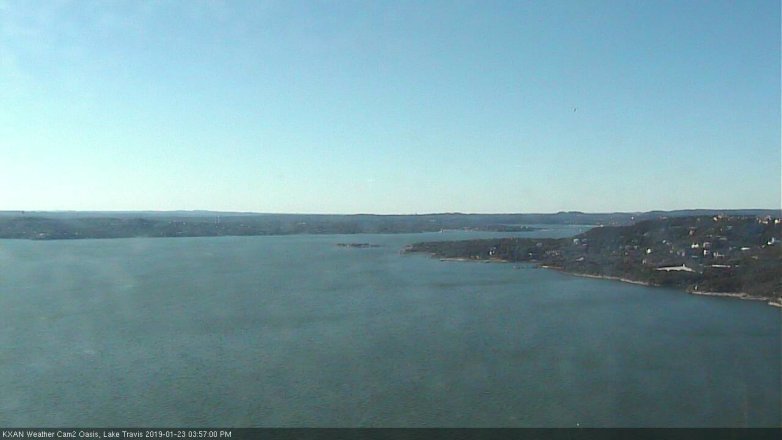 Lake Travis webcam, January 23, 2019 3:00 PM CT