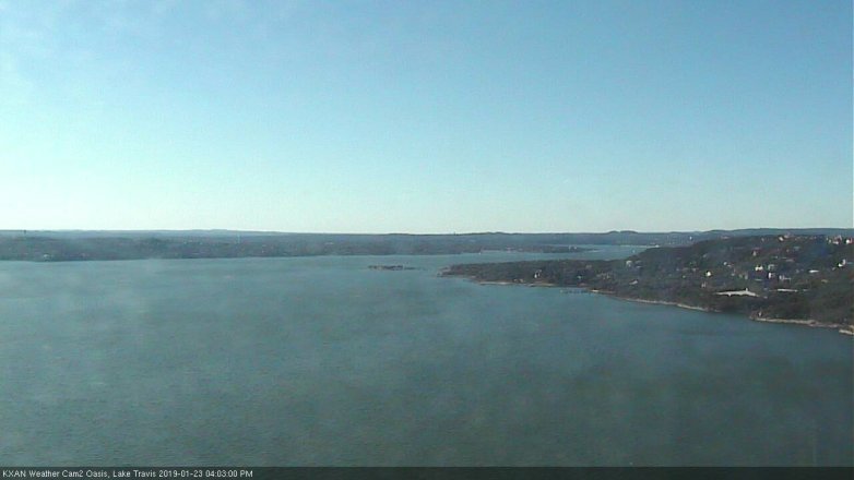 Lake Travis webcam, January 23, 2019 3:05 PM CT