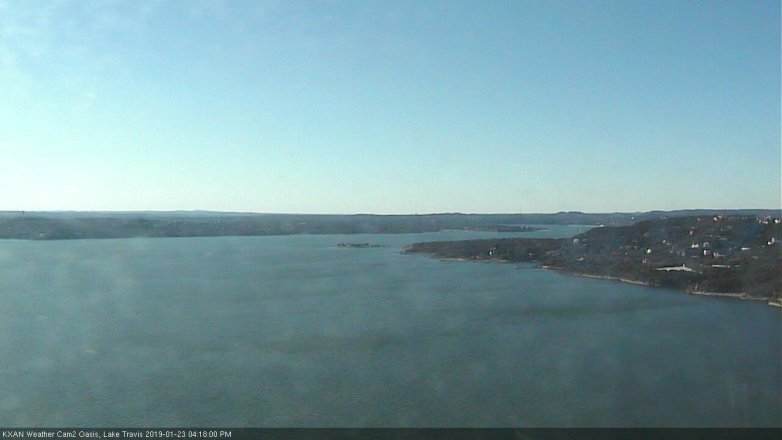 Lake Travis webcam, January 23, 2019 3:20 PM CT
