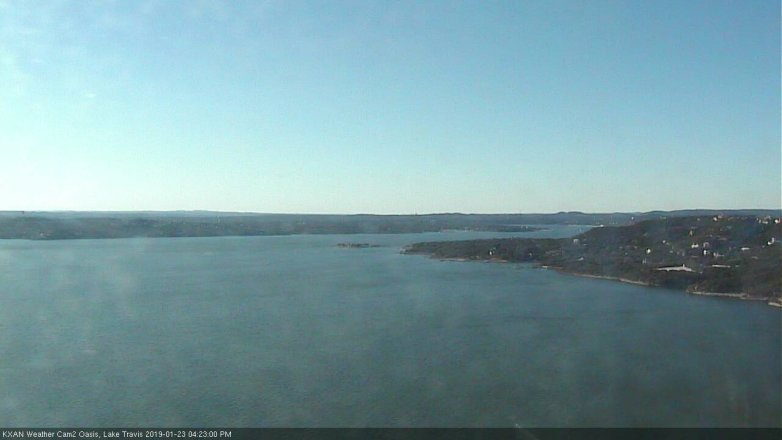 Lake Travis webcam, January 23, 2019 3:25 PM CT