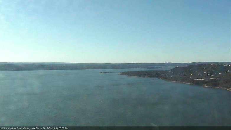 Lake Travis webcam, January 23, 2019 3:30 PM CT