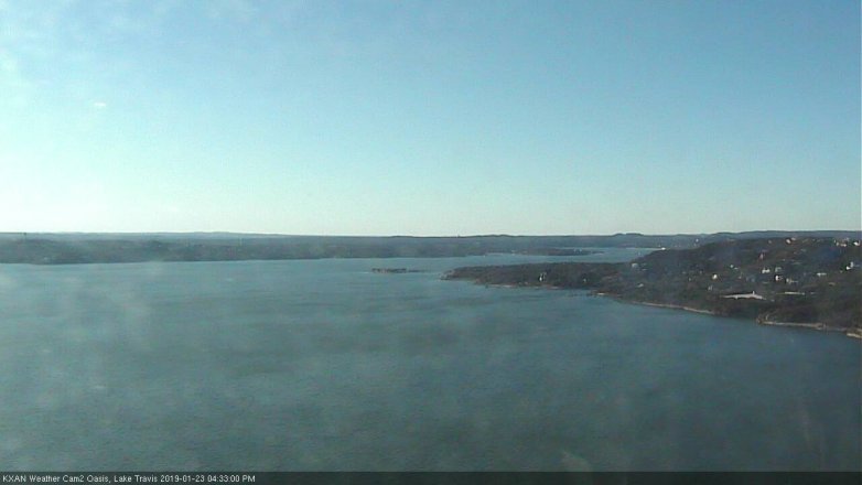 Lake Travis webcam, January 23, 2019 3:35 PM CT