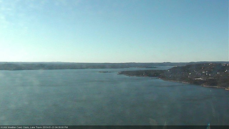 Lake Travis webcam, January 23, 2019 3:40 PM CT