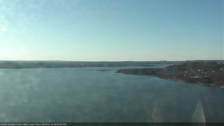 Lake Travis webcam, January 23, 2019 4:00 PM CT