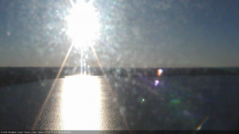Lake Travis webcam, January 23, 2019 4:05 PM CT
