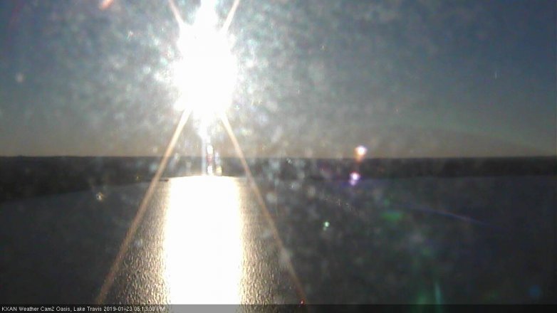 Lake Travis webcam, January 23, 2019 4:15 PM CT