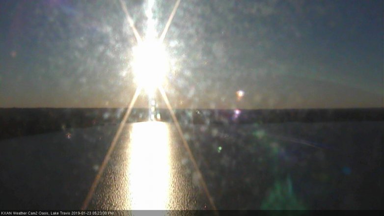 Lake Travis webcam, January 23, 2019 4:25 PM CT