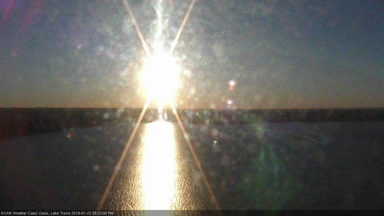 Lake Travis webcam, January 23, 2019 4:35 PM CT