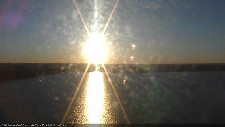 Lake Travis webcam, January 23, 2019 4:40 PM CT