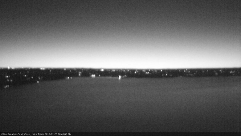 Lake Travis webcam, January 23, 2019 5:50 PM CT