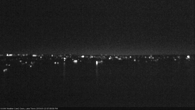 Lake Travis webcam, January 23, 2019 6:10 PM CT