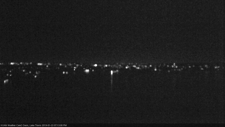 Lake Travis webcam, January 23, 2019 6:15 PM CT