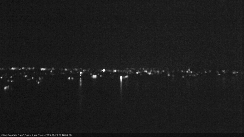 Lake Travis webcam, January 23, 2019 6:20 PM CT