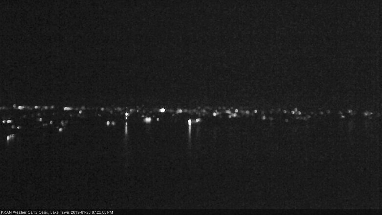 Lake Travis webcam, January 23, 2019 6:25 PM CT